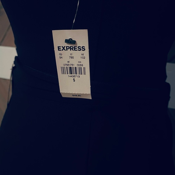 NWT EXPRESS Black Cocktail Dress - Picture 3 of 7